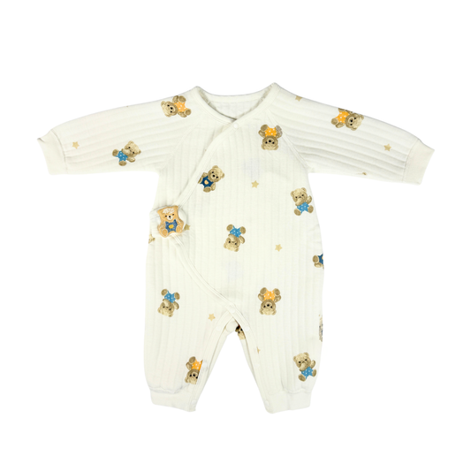 Ted - Baby Bear Boucle Wrap Romper